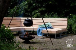 tuin loungebank van douglas hout